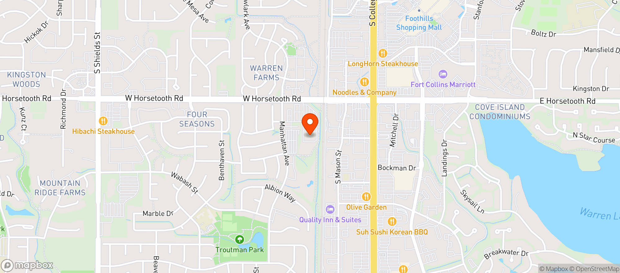 Map showing Amc Ft Collins 10 #4152