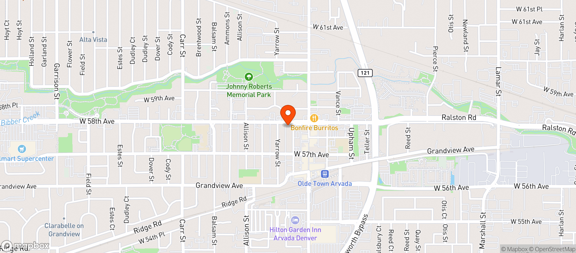 Map showing Cochino Taco