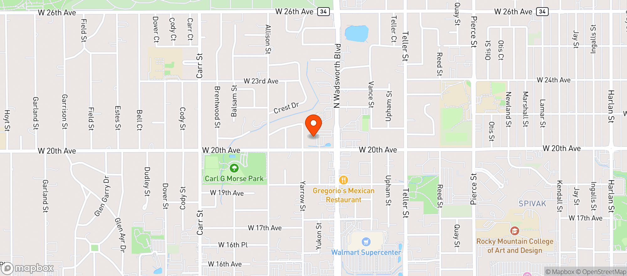 Map showing Sy Liquors