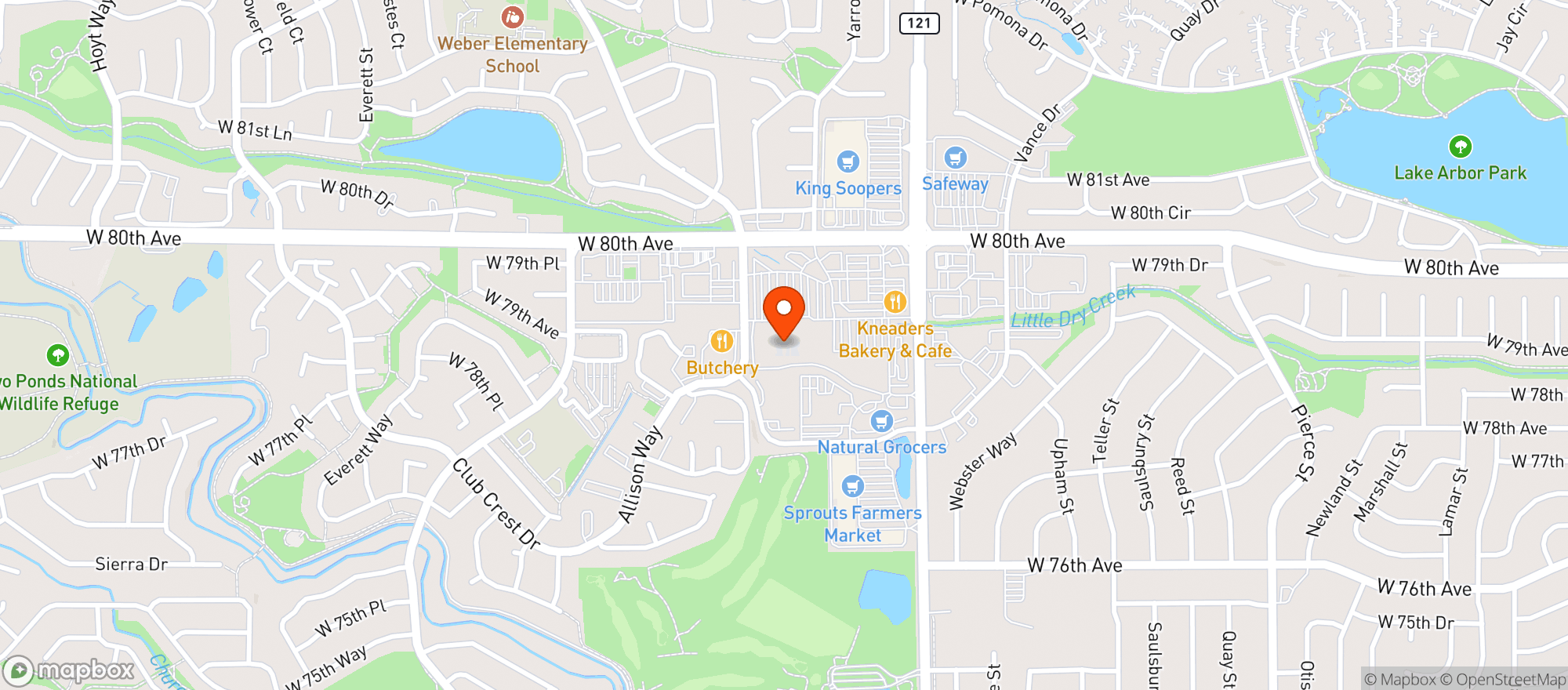Map showing Target - Arvada