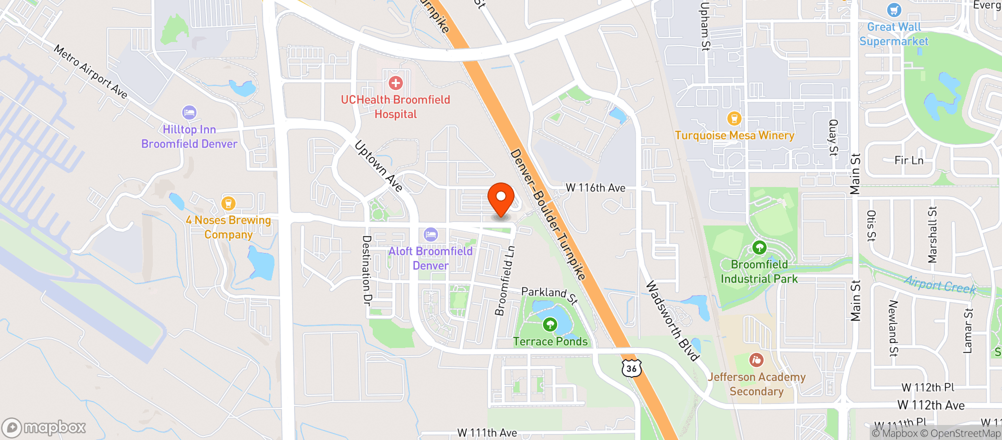 Map showing Protos Pizza