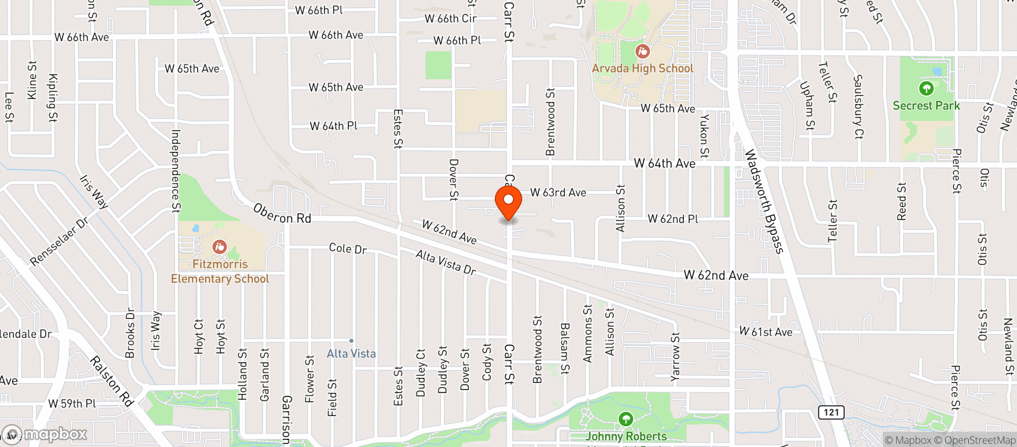Map showing Brown Jug