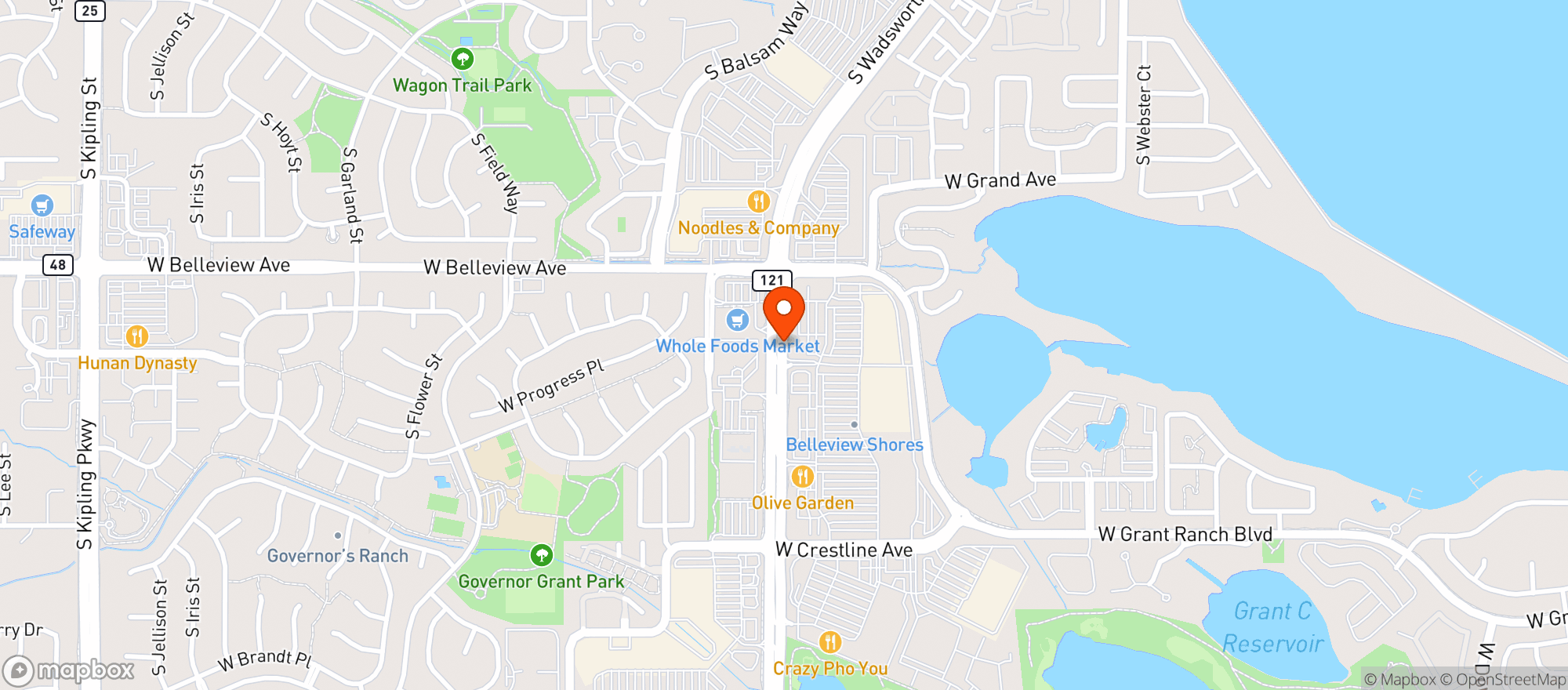 Map showing TOTAL WINE & MORE
