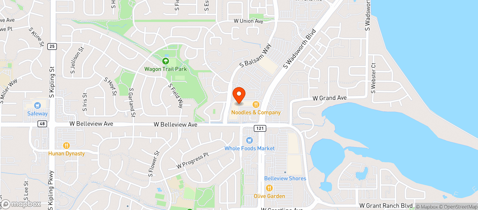Map showing SPROUTS STORE #320
