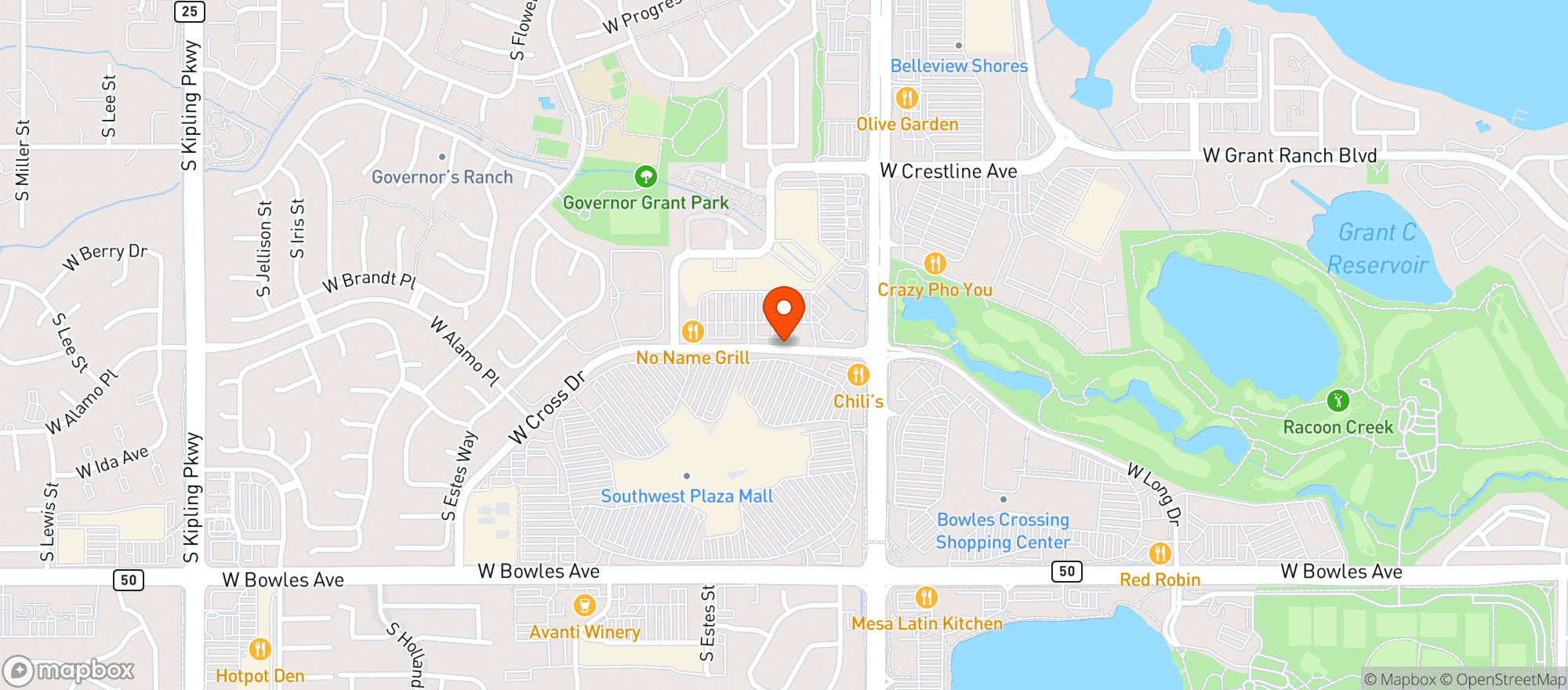 Map showing World Market Littleton
