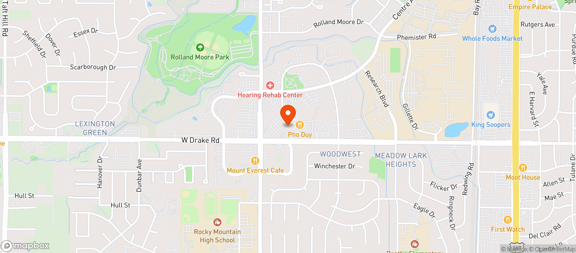 Map showing Alive Fitness