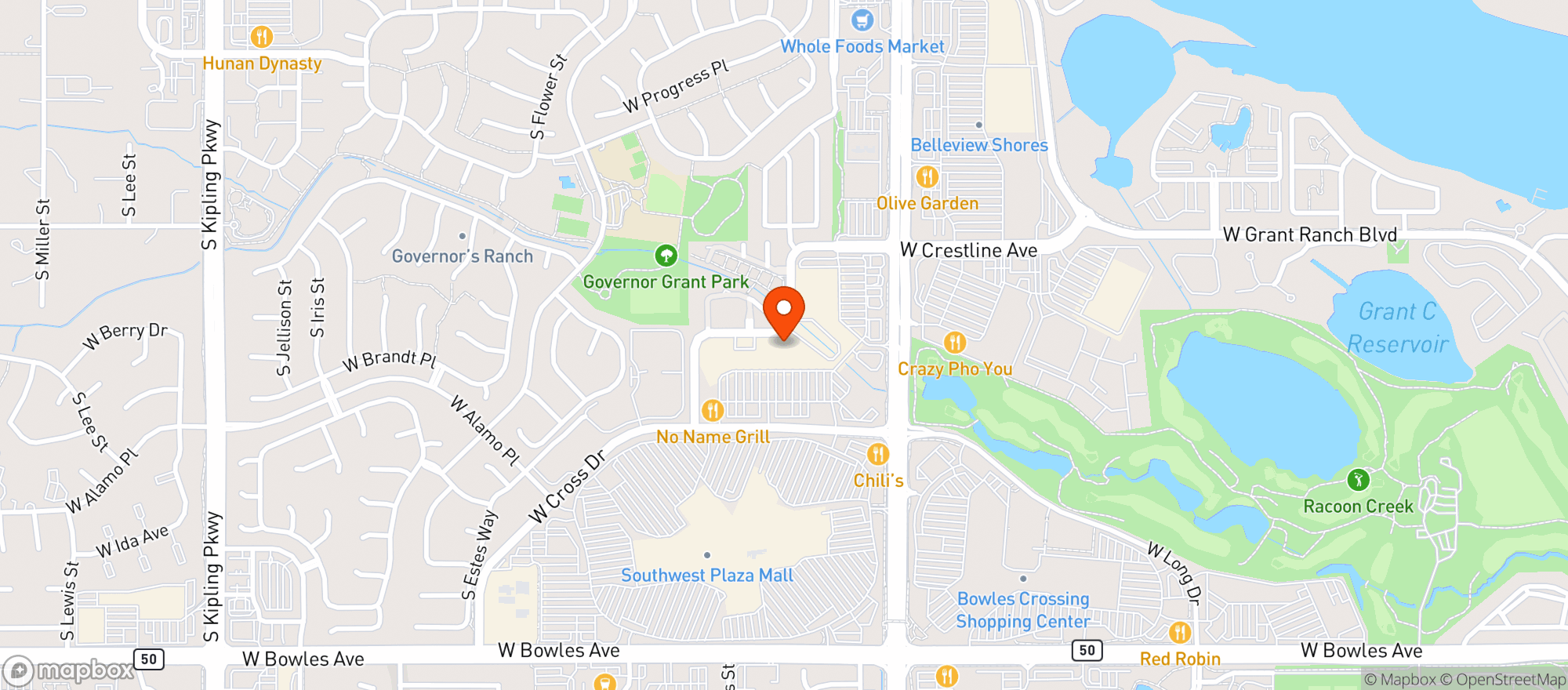 Map showing Sprouts Farmers Market