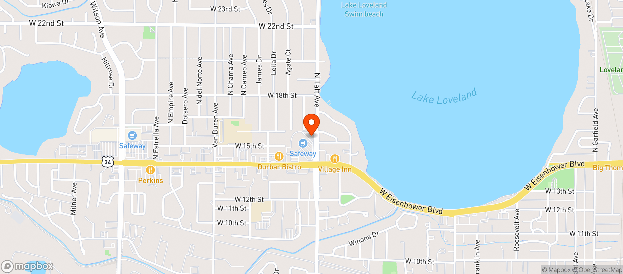Map showing Jax Liquor