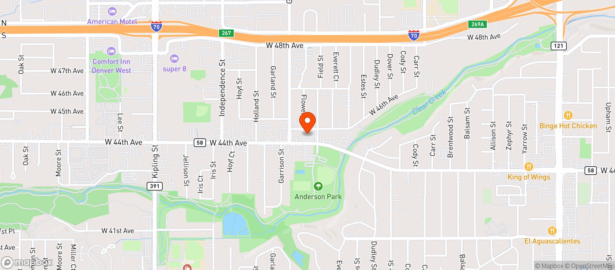 Map showing Options