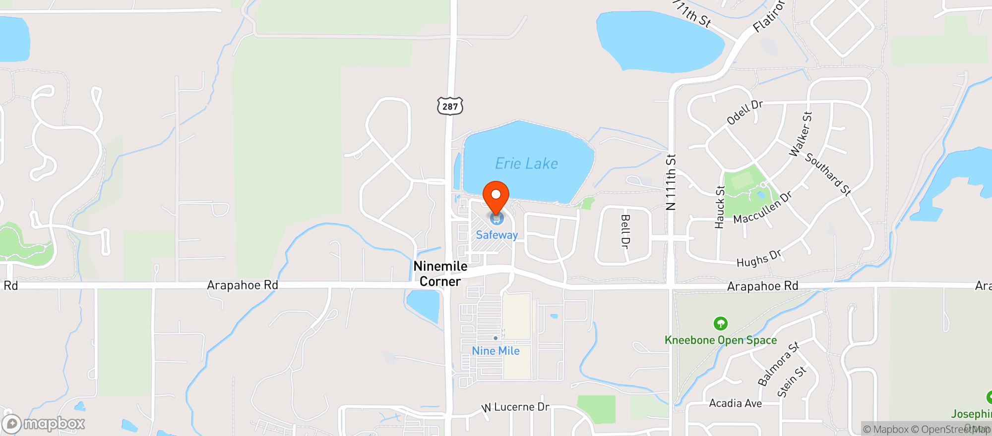 Map showing Ridge Liquors