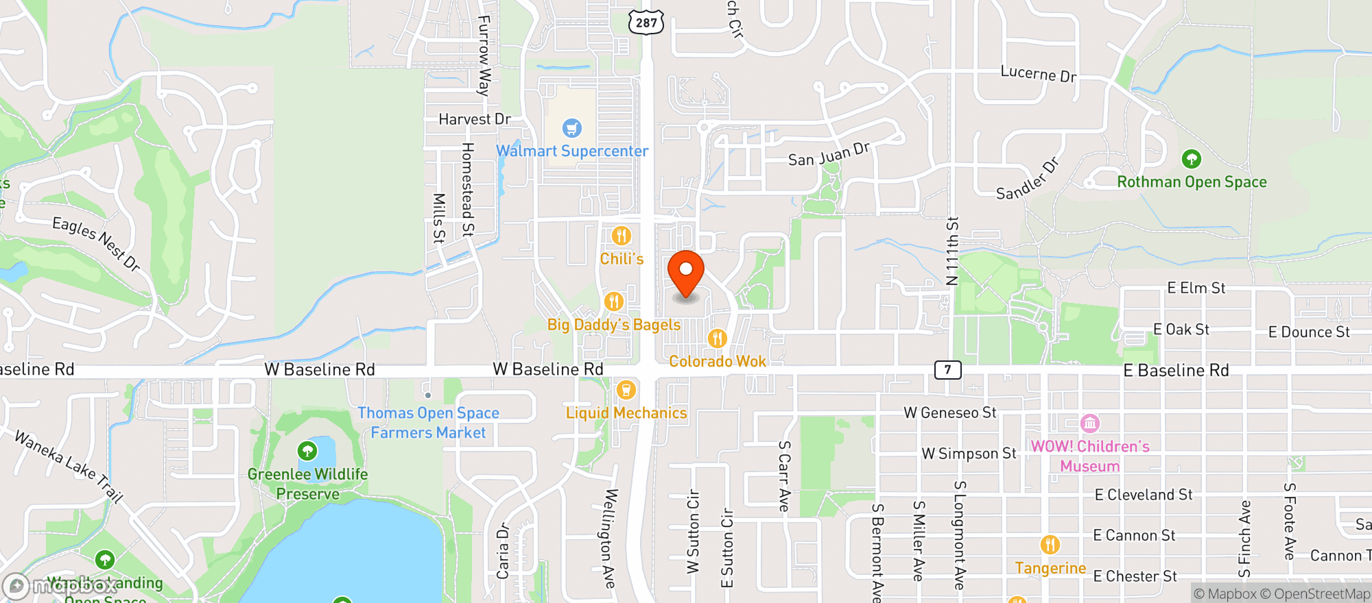 Map showing Kroger King Soopers