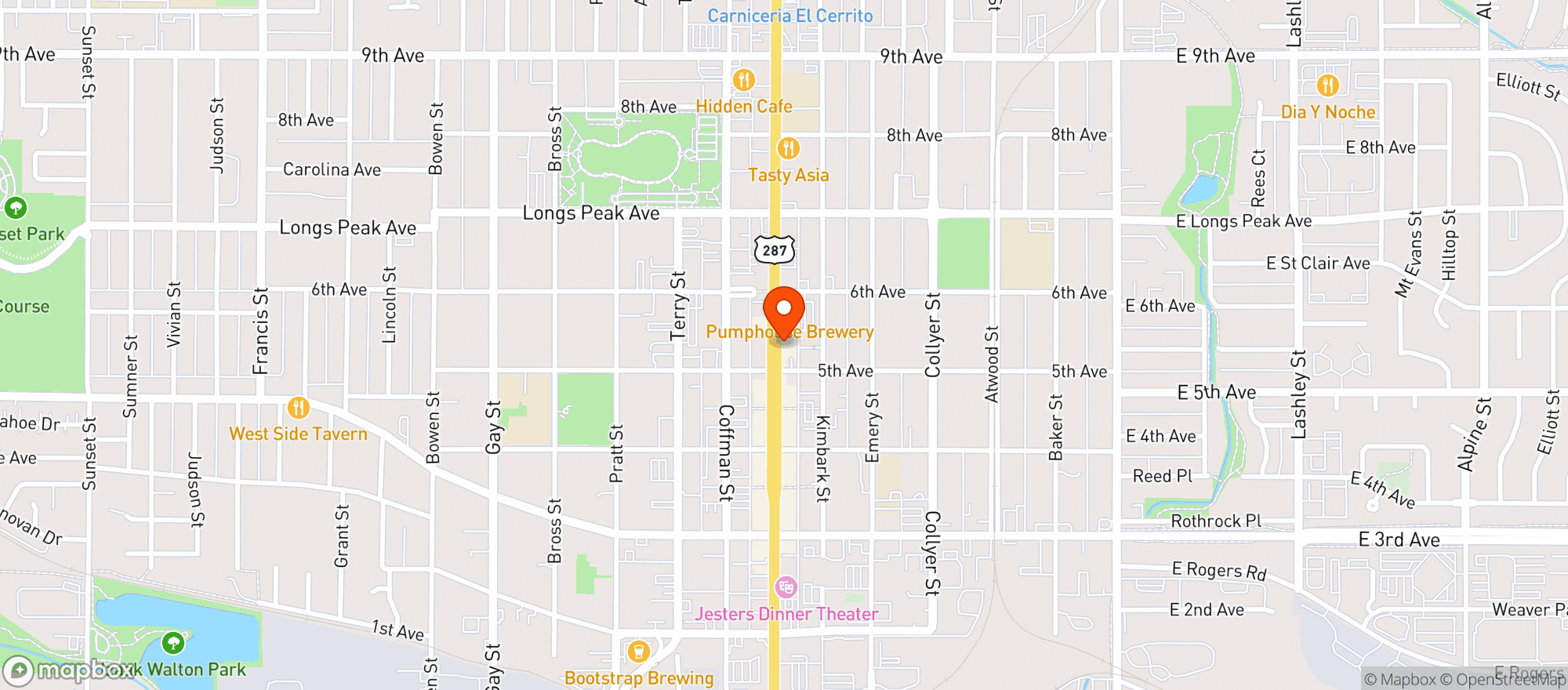 Map showing Mike Oshays