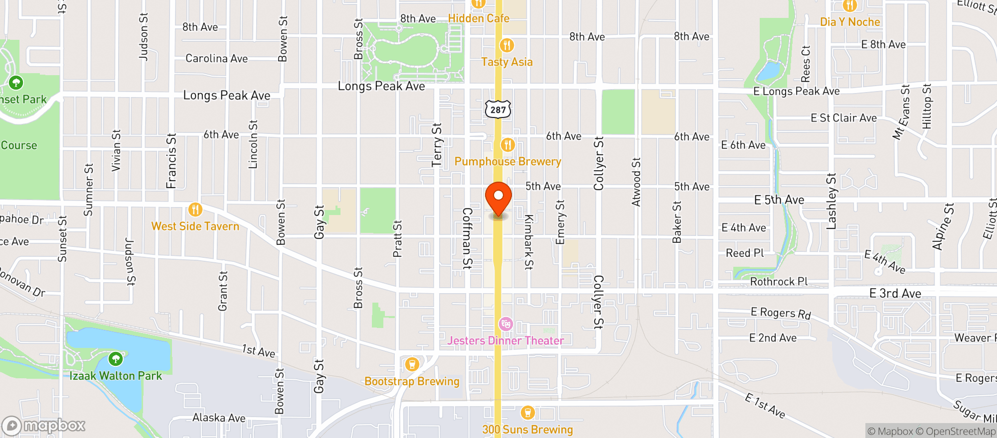 Map showing Tex Mex