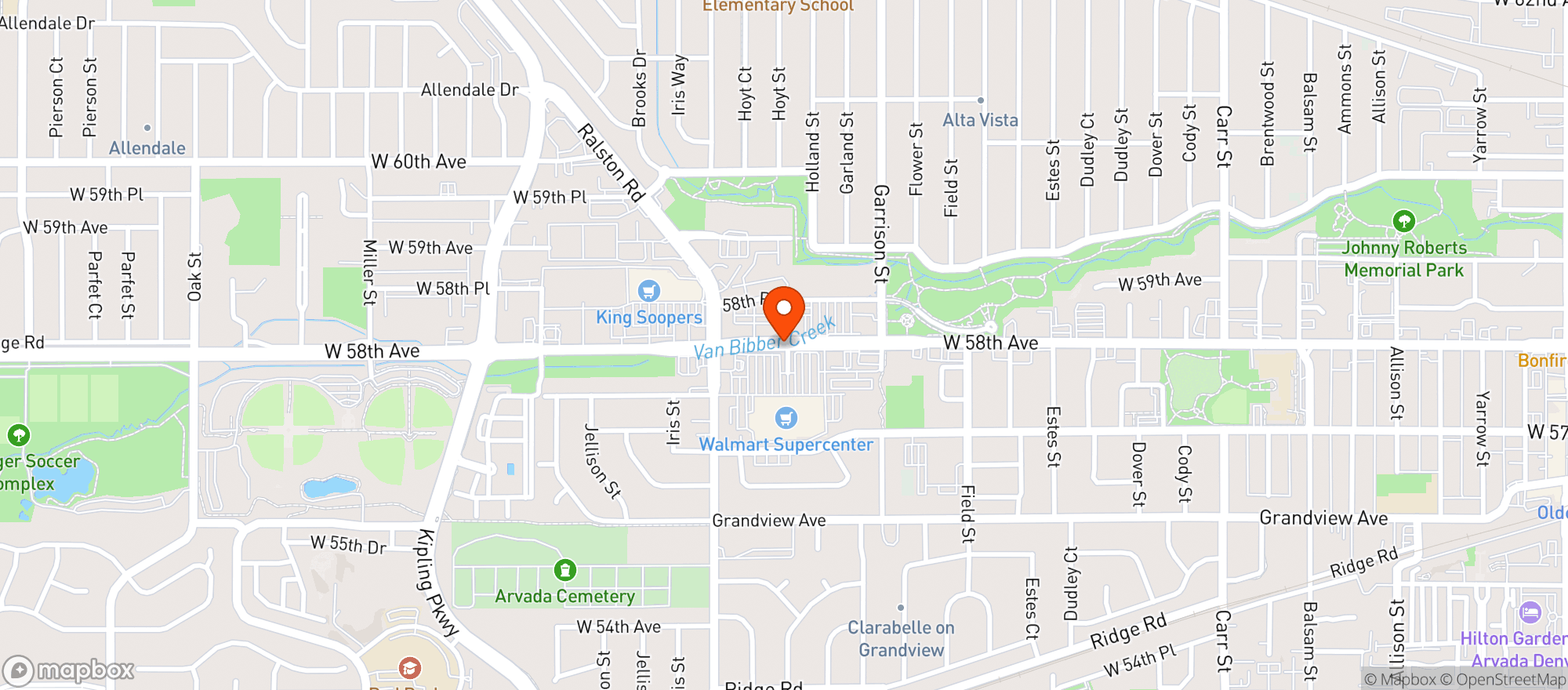 Map showing Walmart Supercenter