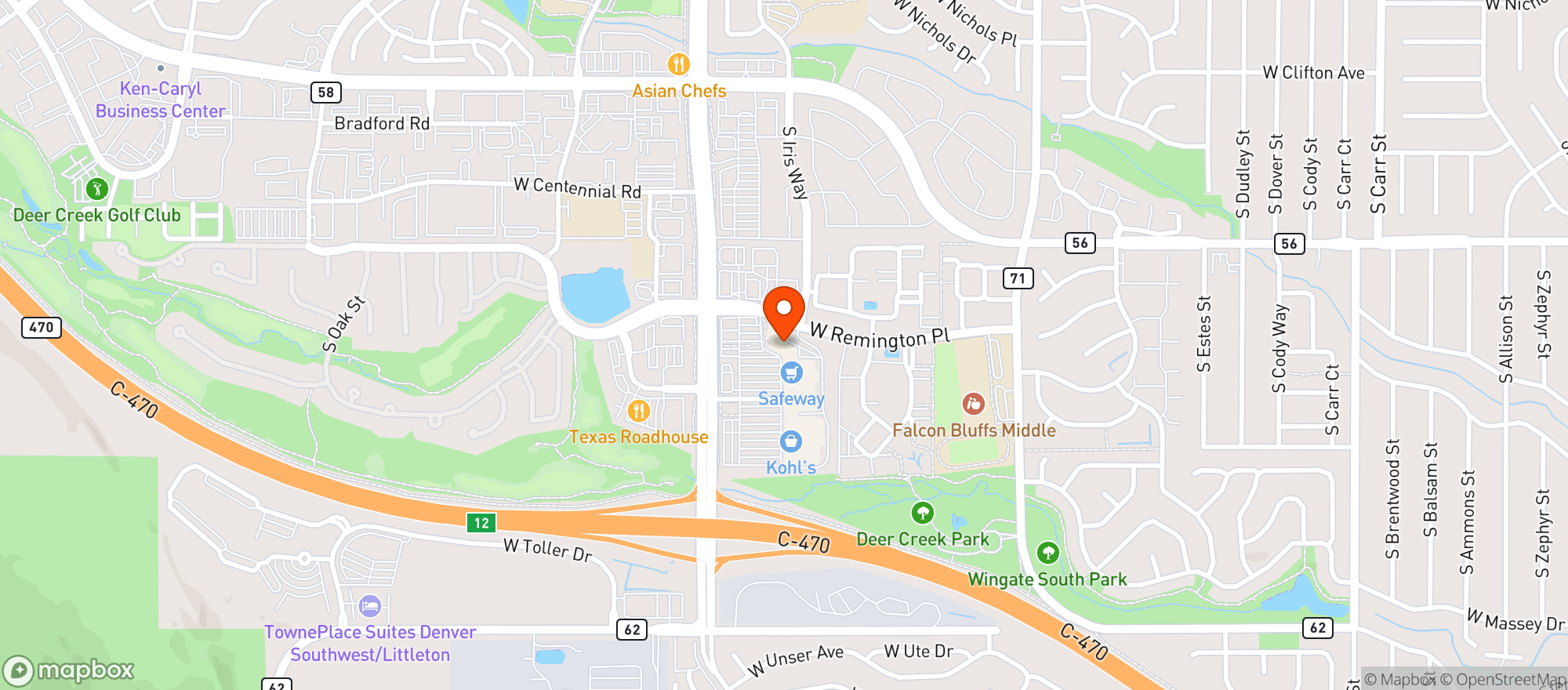 Map showing Old Vine Liquors