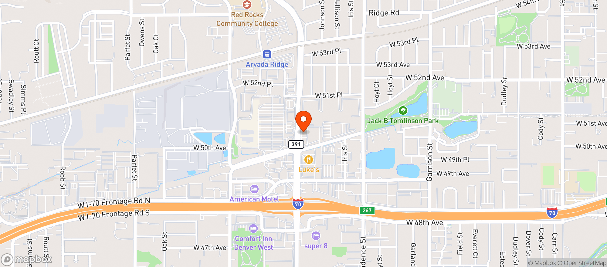 Map showing Kipling Discount Liquor