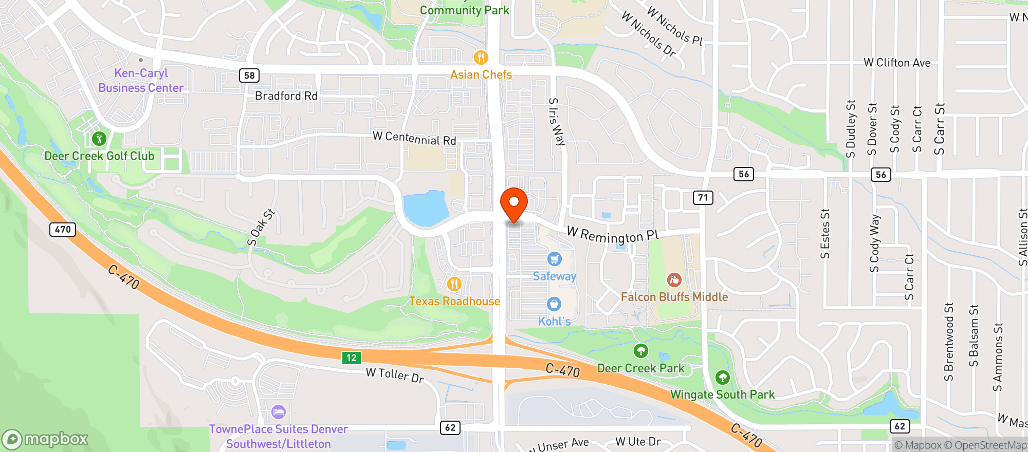 Map showing Circle K #2741722