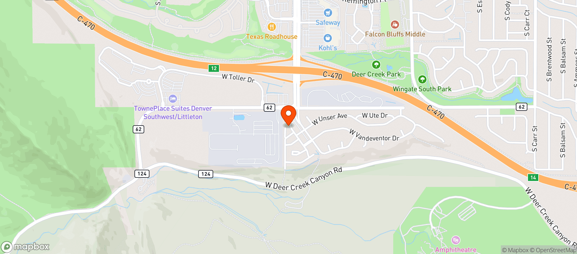 Map showing Murphy Express
