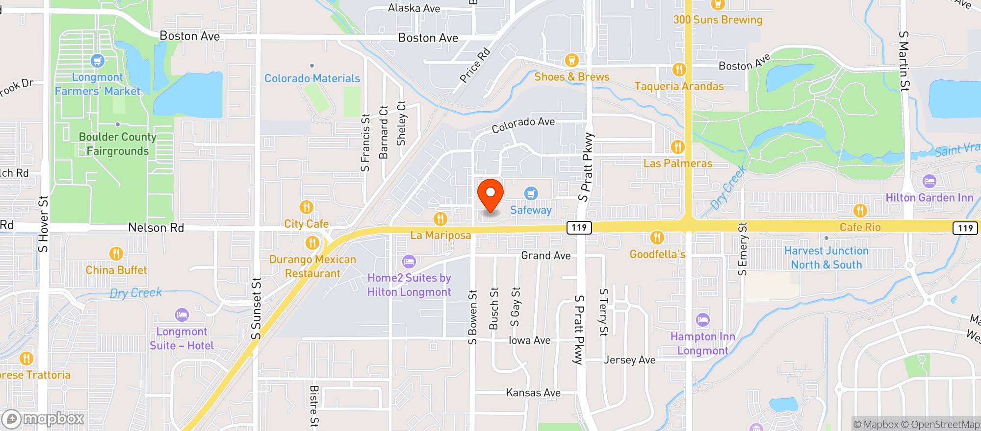 Map showing Gnc