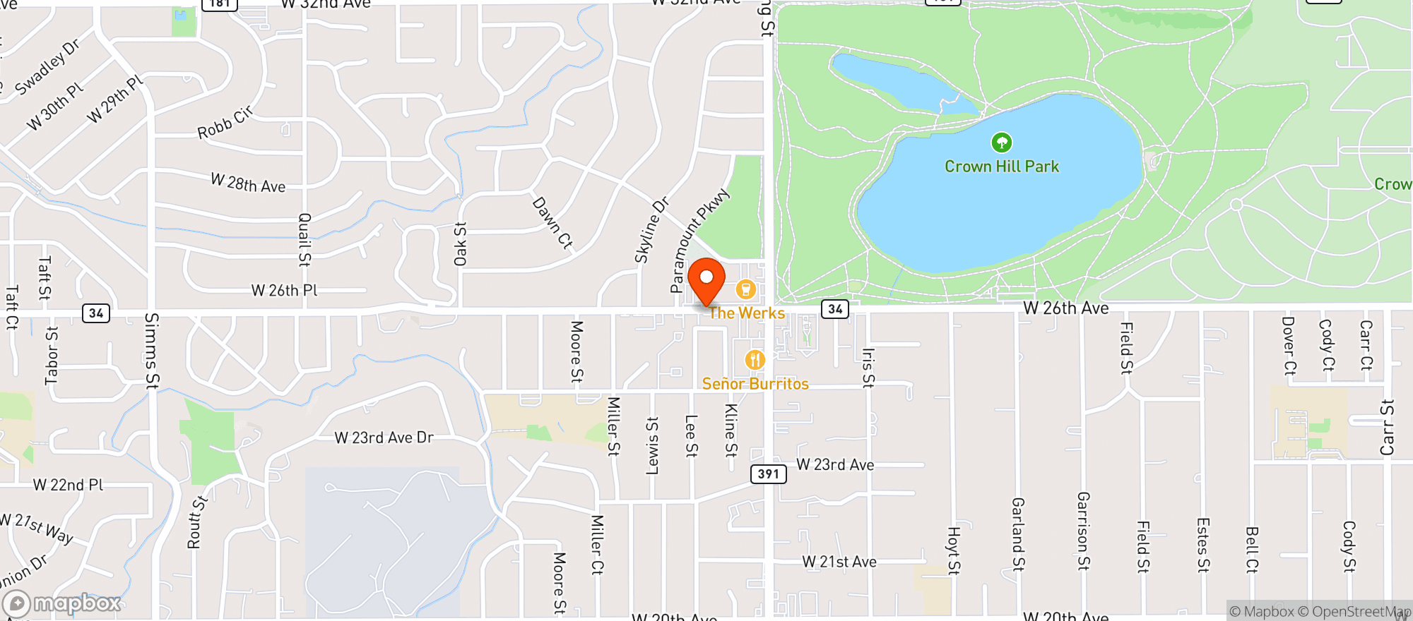 Map showing Beerman Liquors