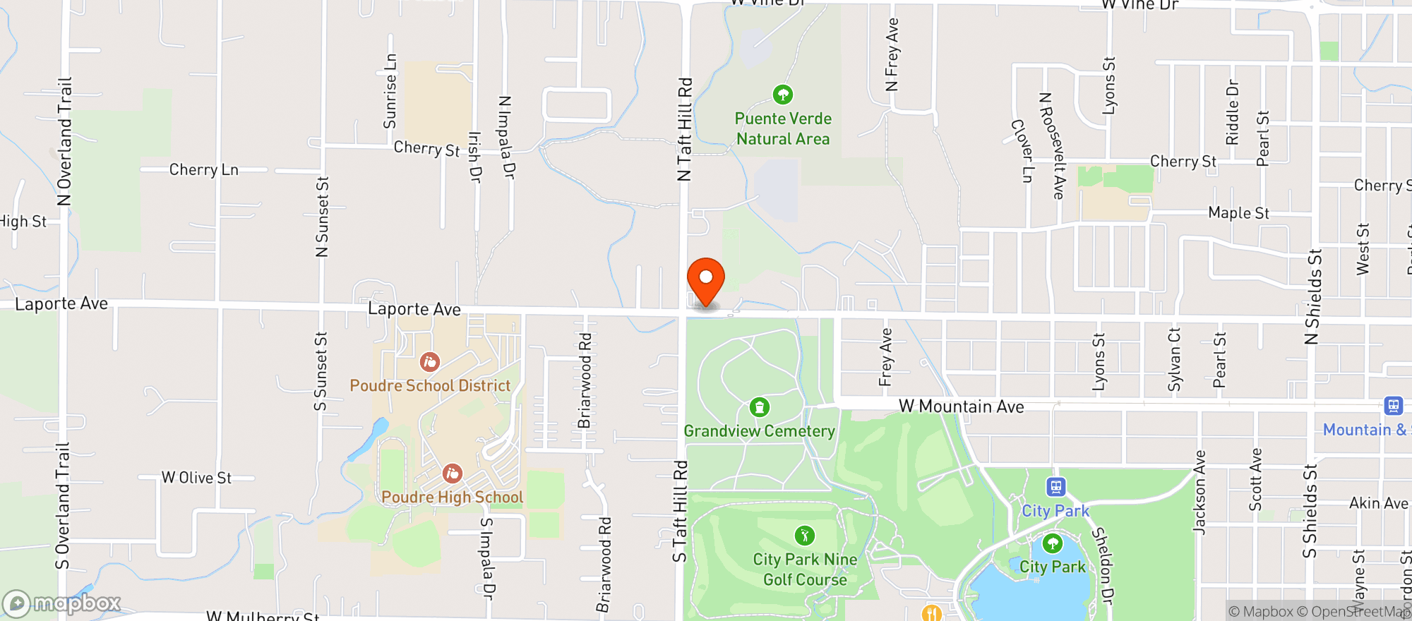 Map showing City Park Liquors
