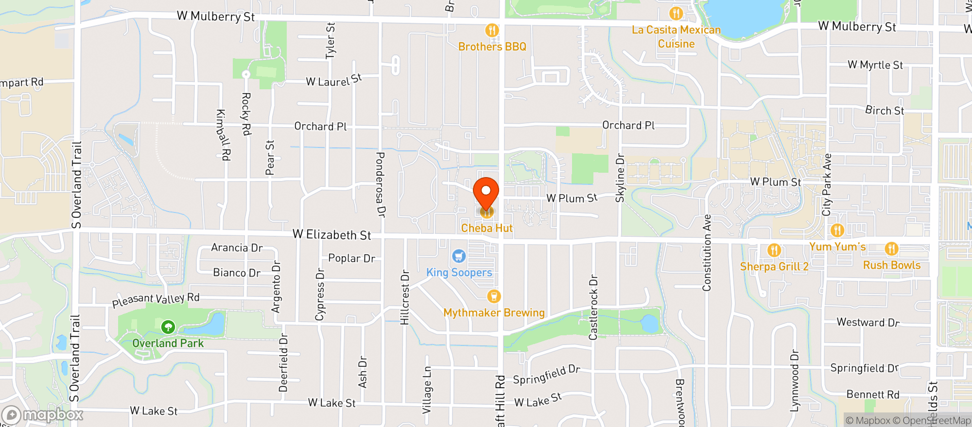 Map showing Emporium Sports Bar