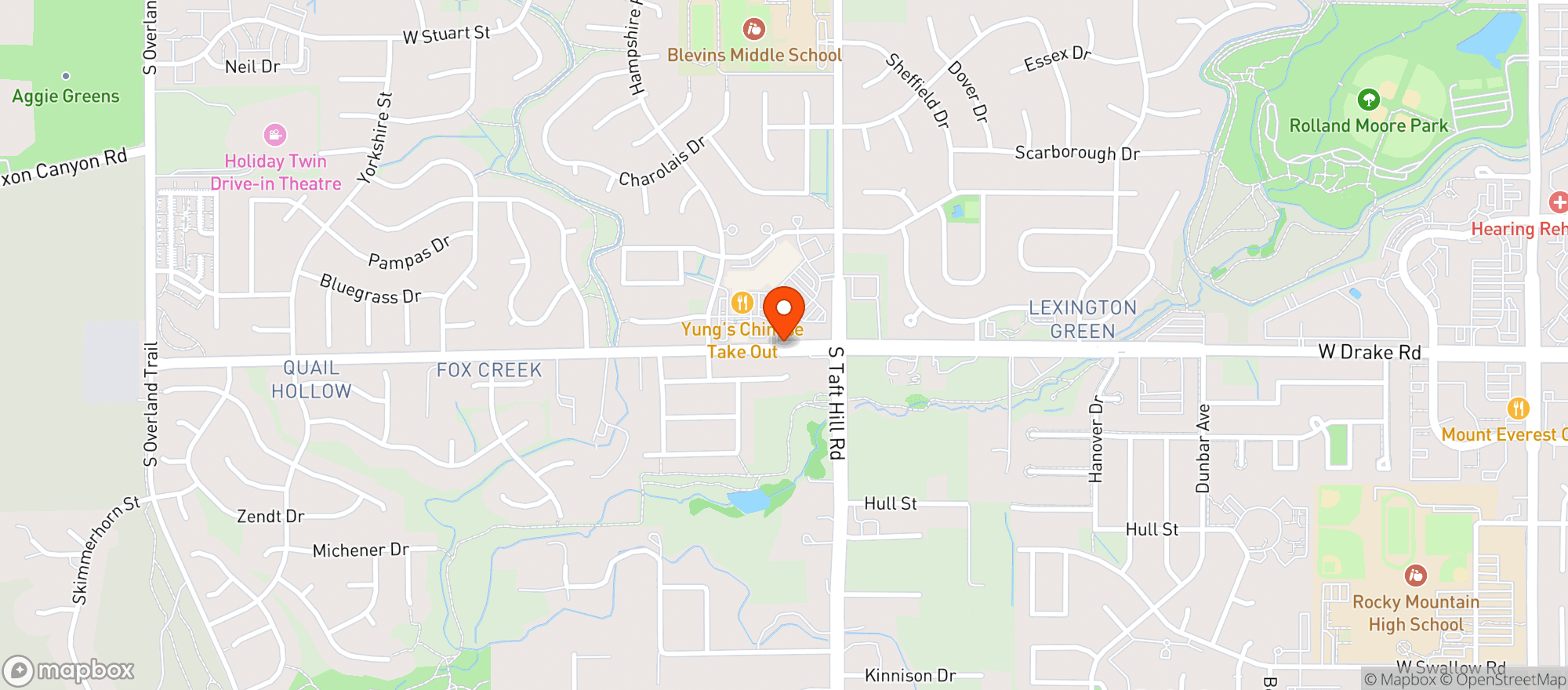 Map showing Safeway Store
