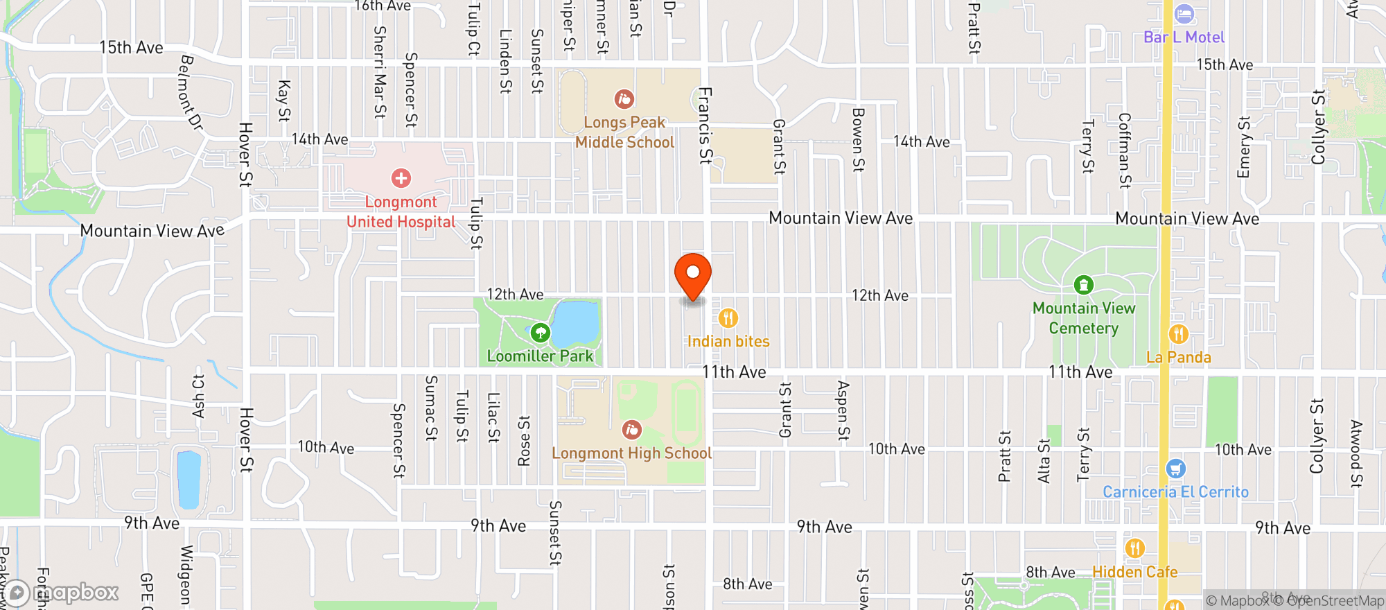Map showing FRANCIS STREET LIQUORS