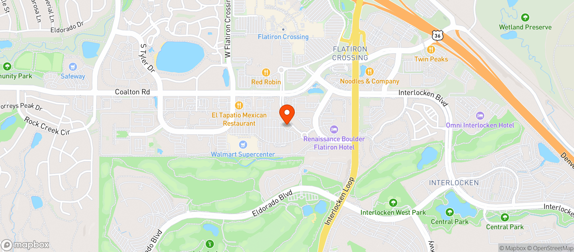 Map showing Benihana #1054