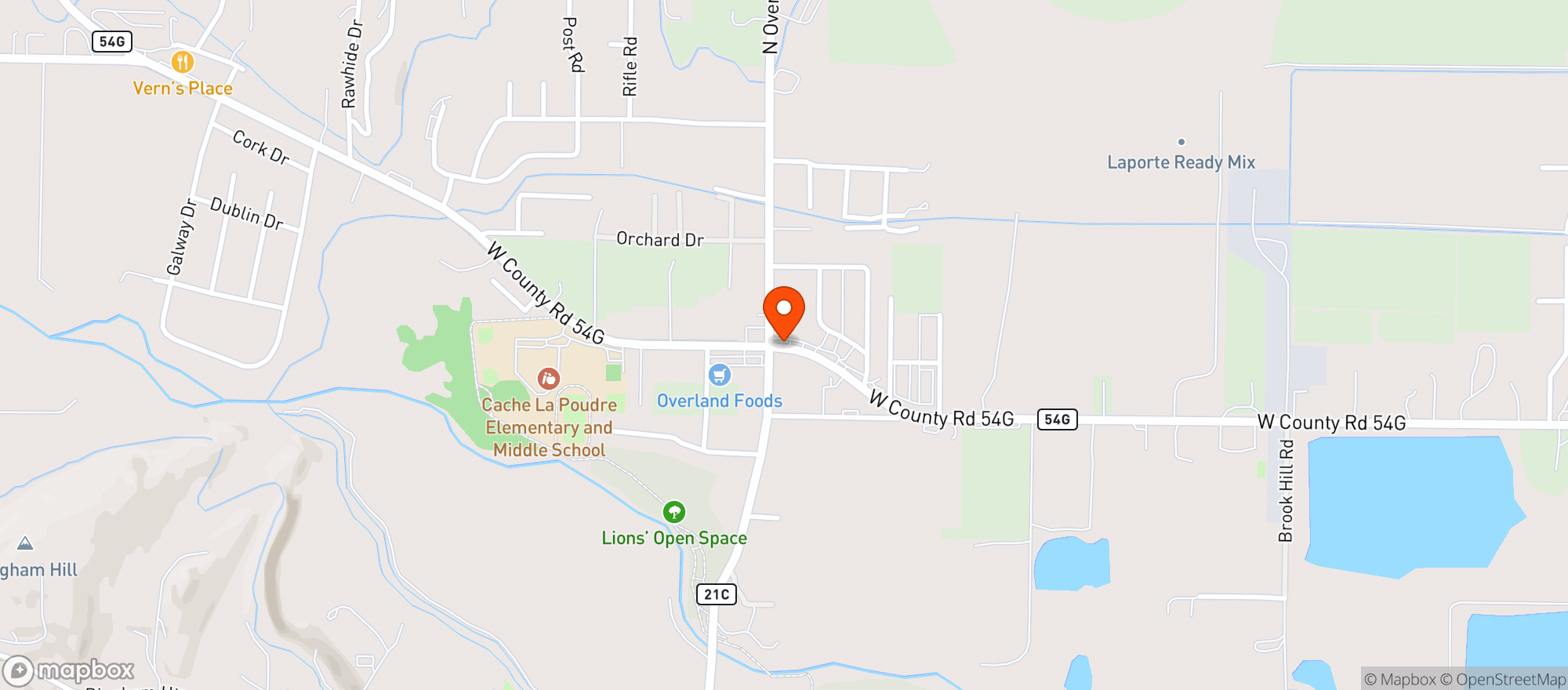 Map showing Branding Iron Liquor
