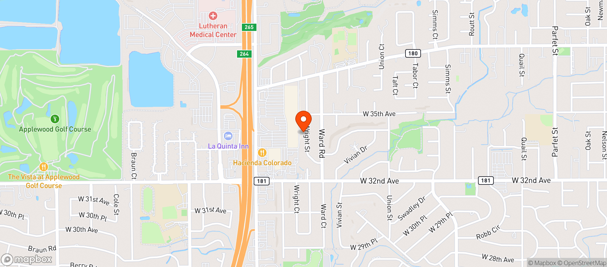 Map showing Kroger King Soopers