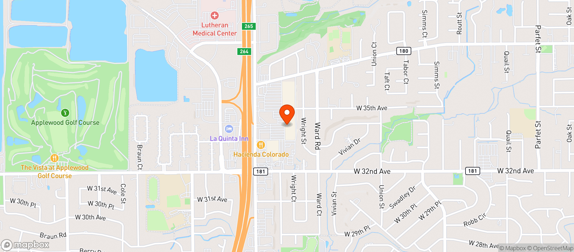 Map showing KING SOOPERS