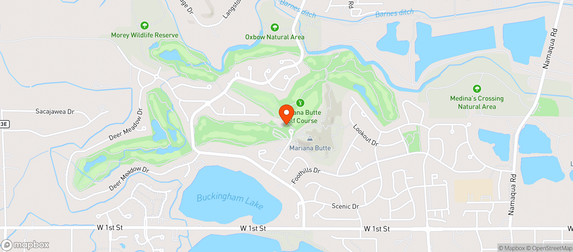 Map showing Wapiti Colorado Pub