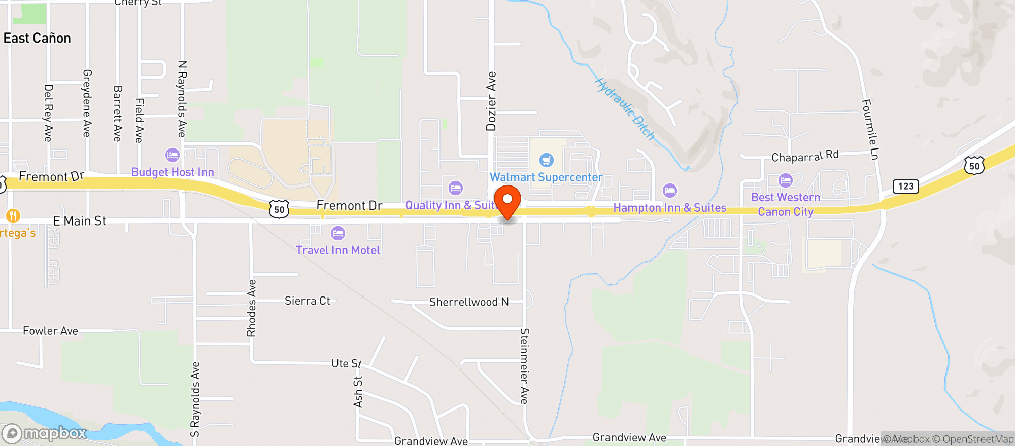 Map showing Jewett Liquor