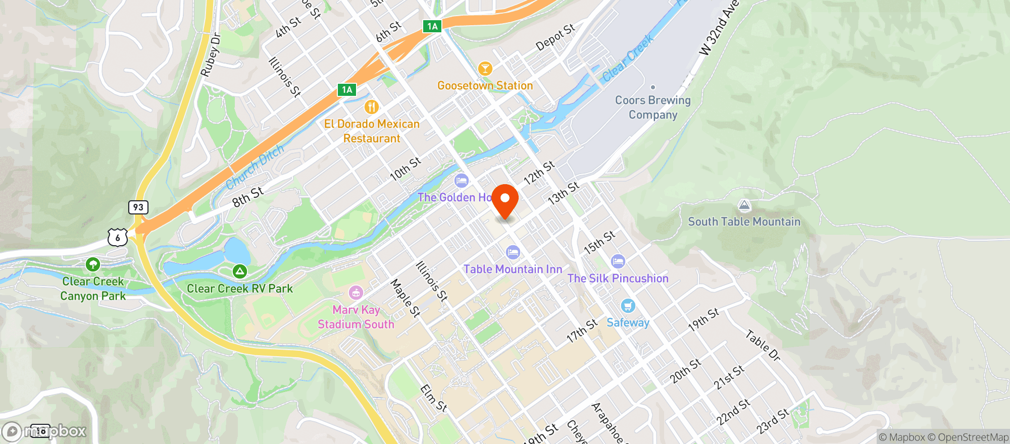 Map showing Indulge Bistro & Wine Bar