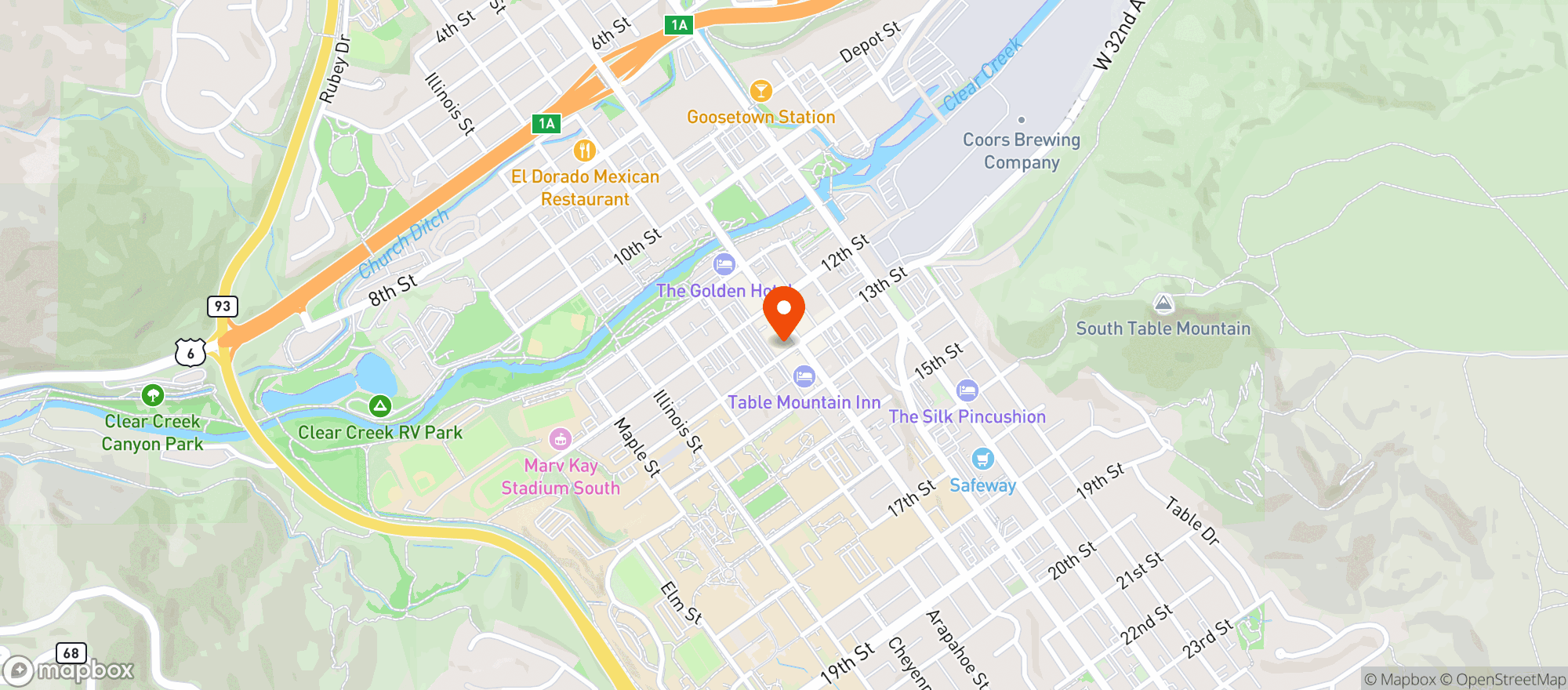 Map showing FOSS COMPANY