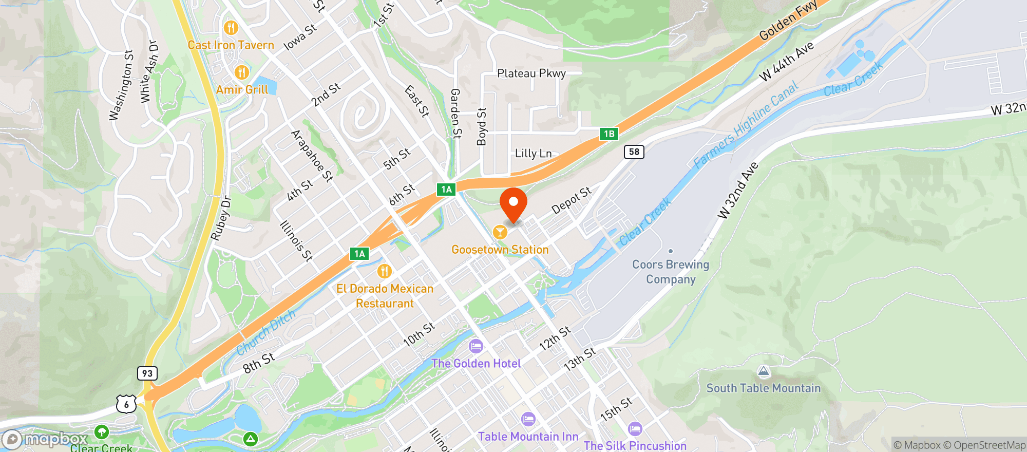 Map showing GOOSETOWN STATION