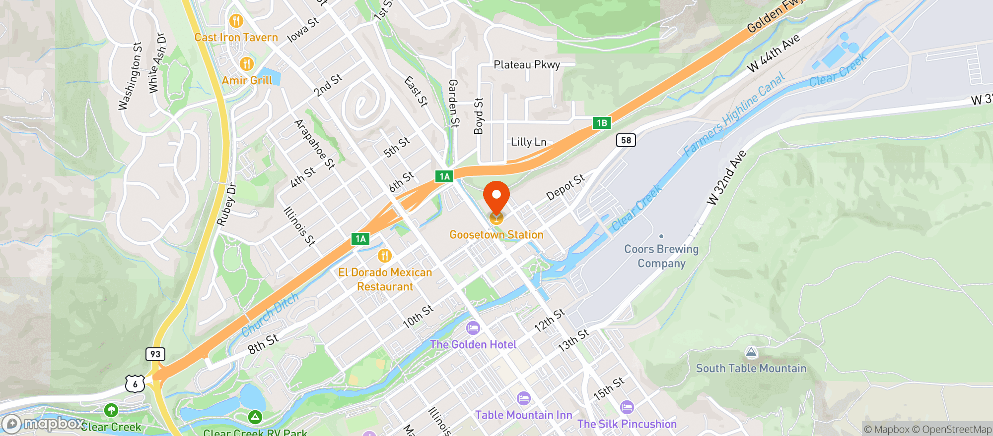Map showing NCCB INC