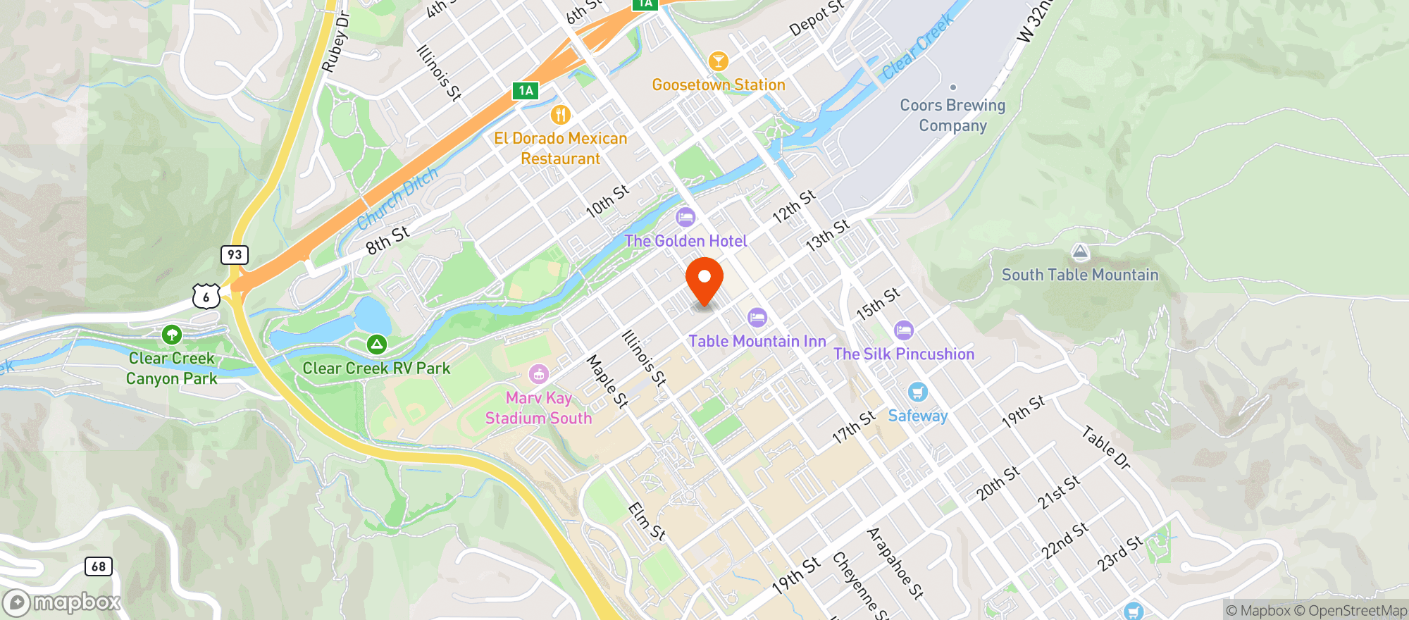 Map showing Earth Sweet Boutique