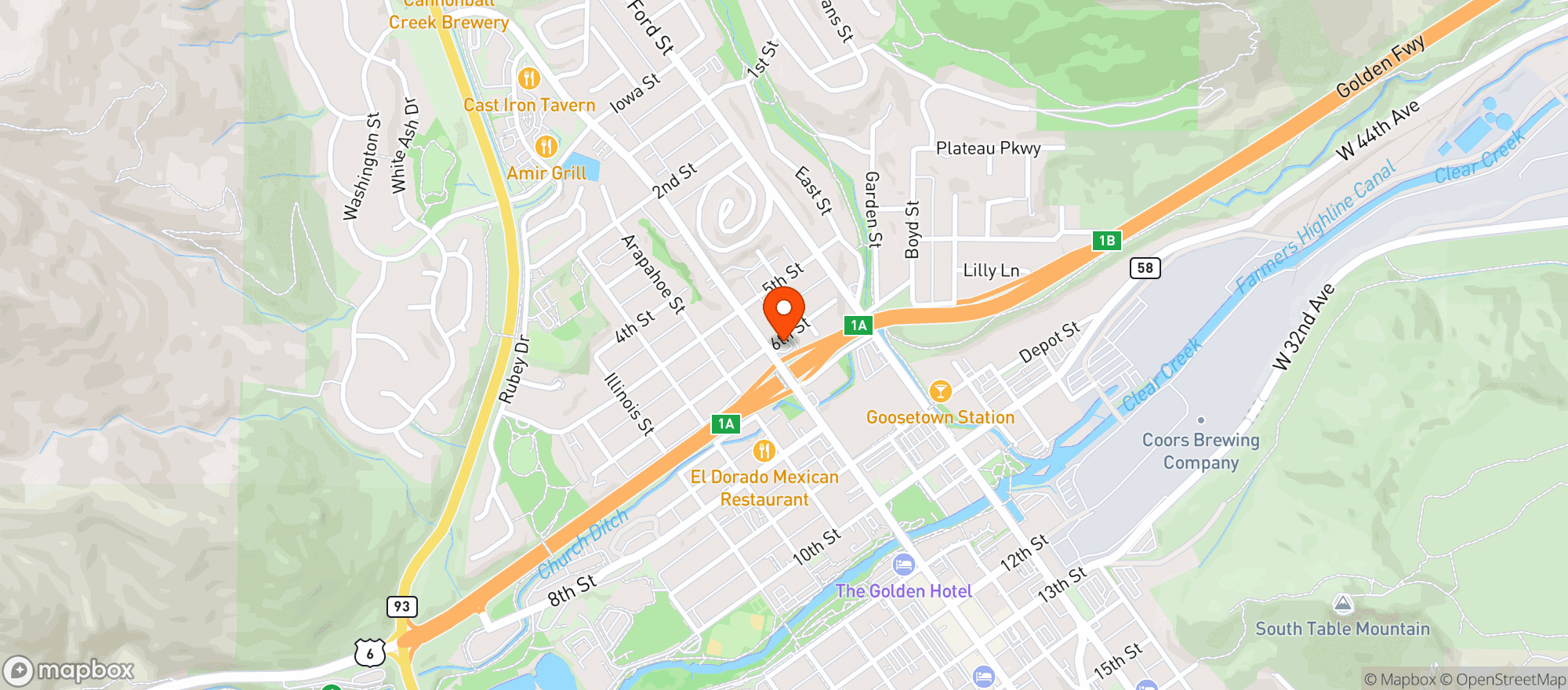 Map showing HAPPY MART