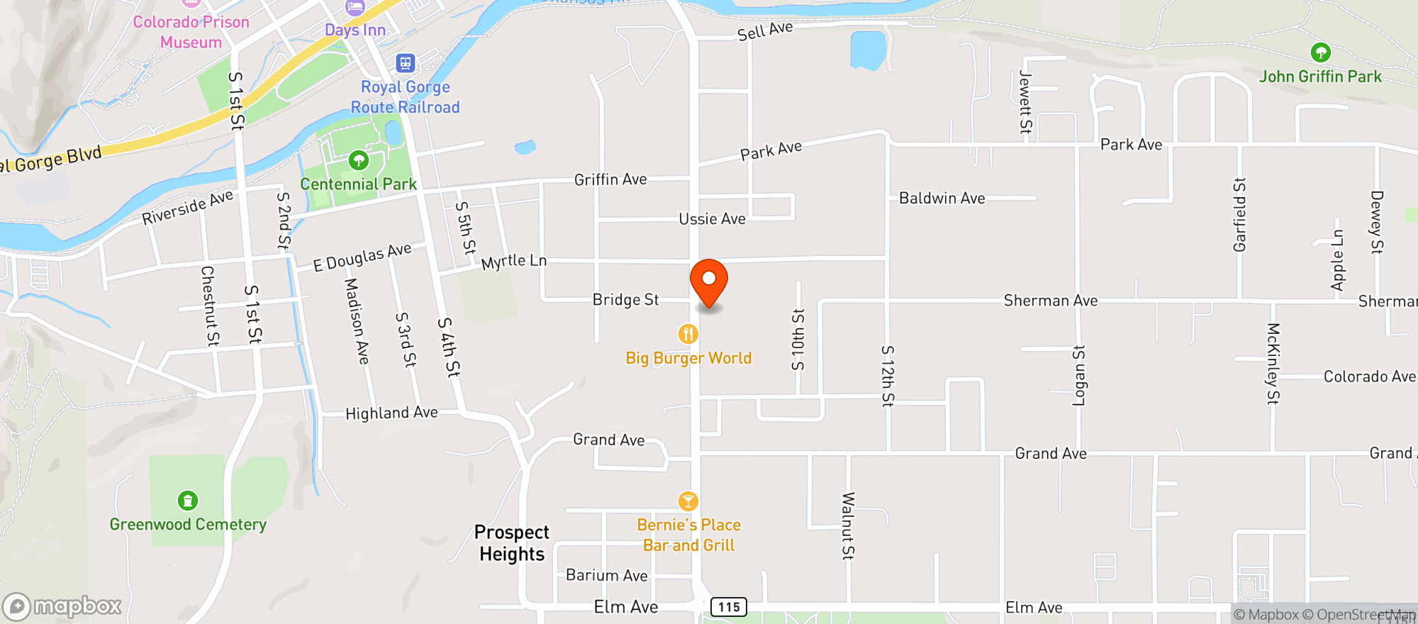 Map showing Chelseys - S 9th