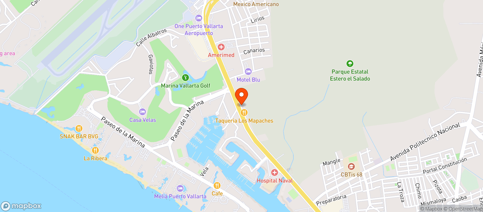 Map showing La Europea