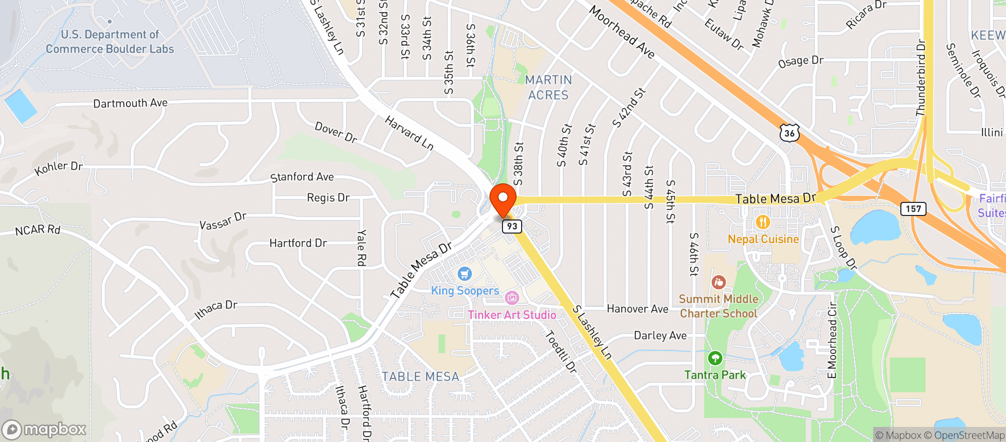 Map showing Pettyjohns Liquor