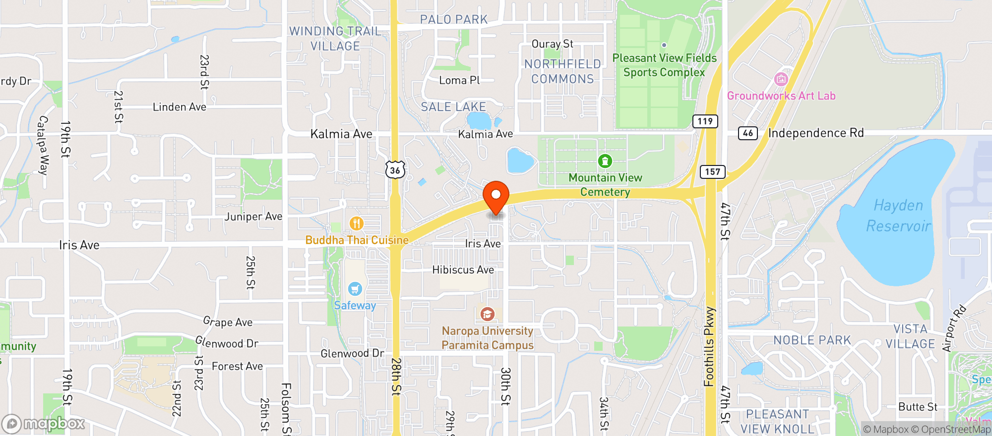 Map showing Hi Market Diagonal ( Conoco )