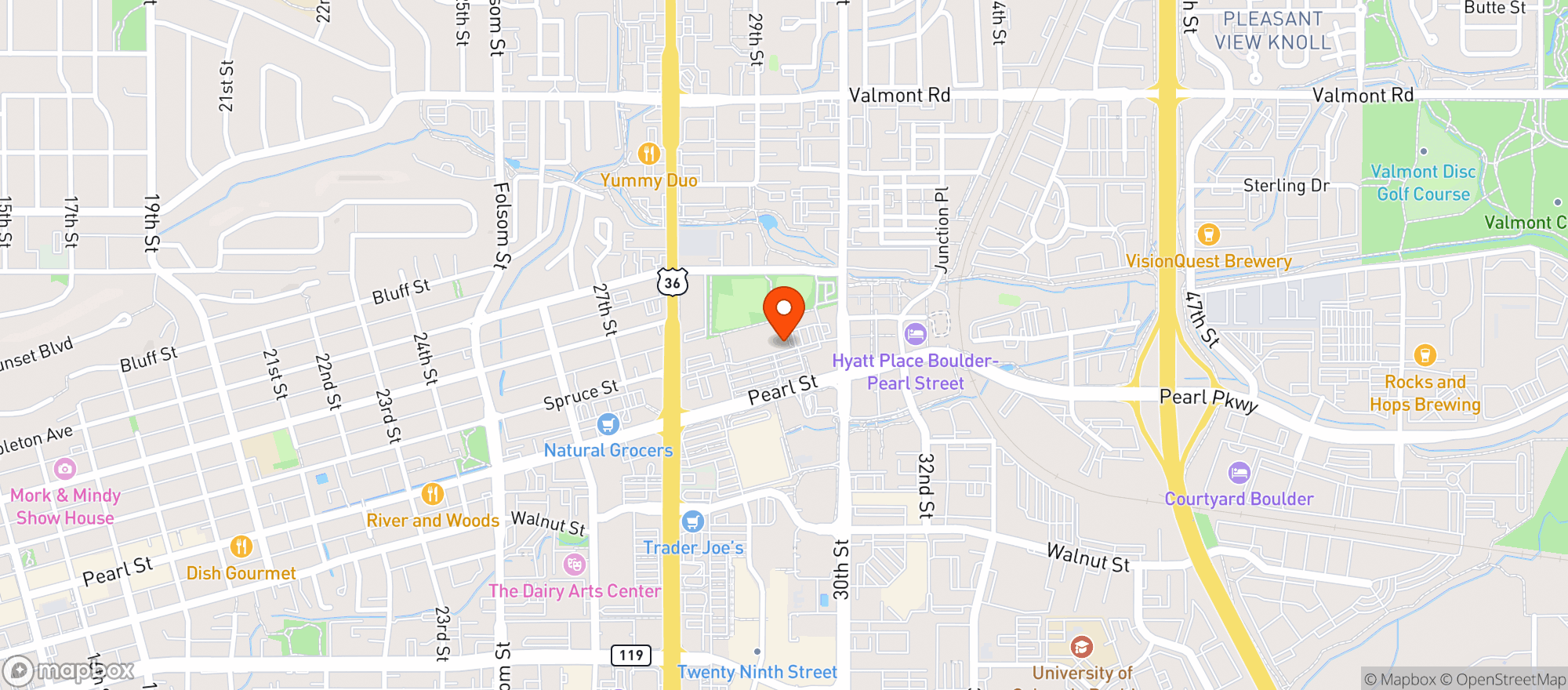 Map showing Whole Foods Market - Whole Foods Wine and Spirits