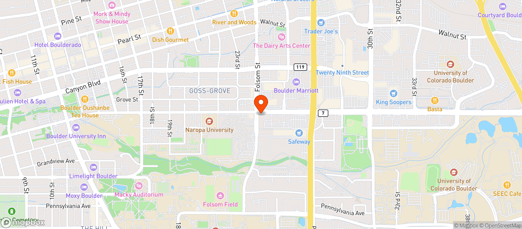 Map showing Gnc
