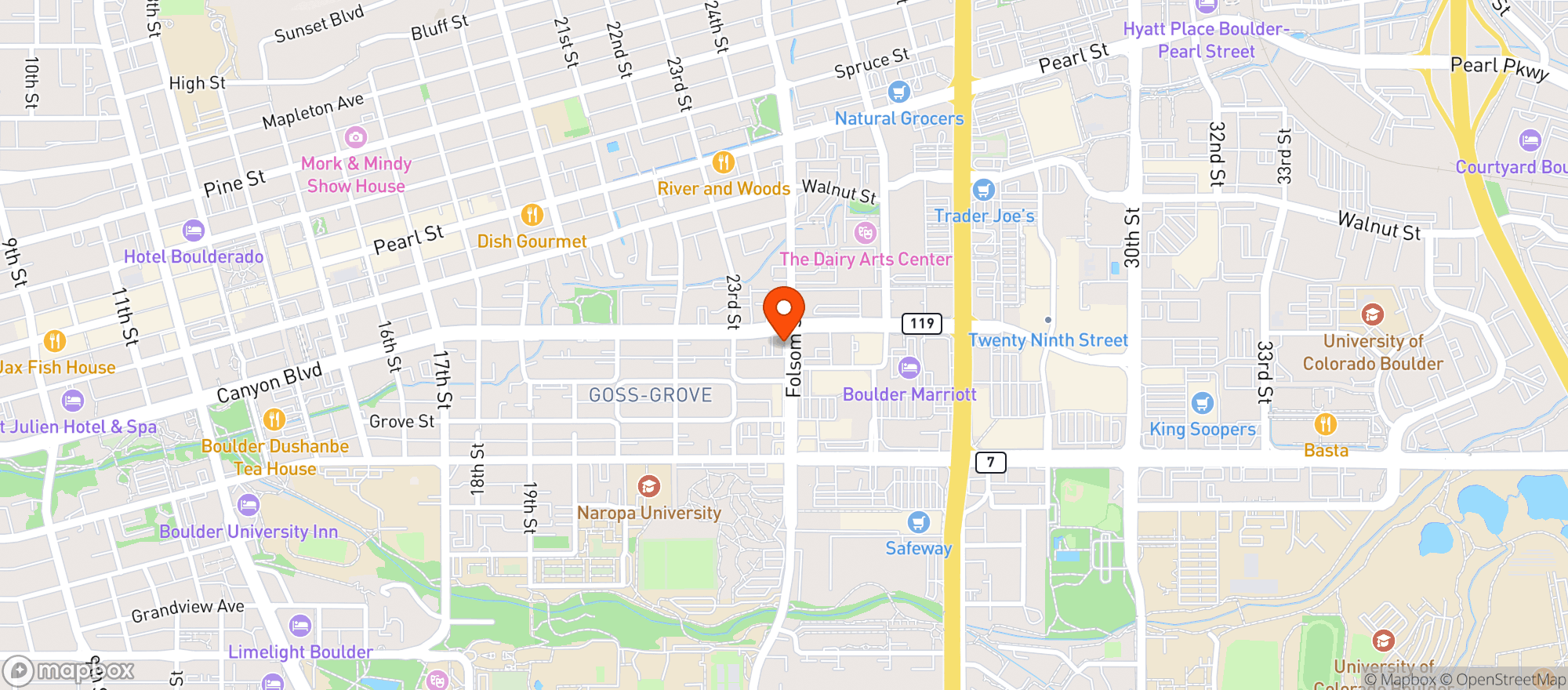 Map showing Terrapin Care Station - Folsom - Rec