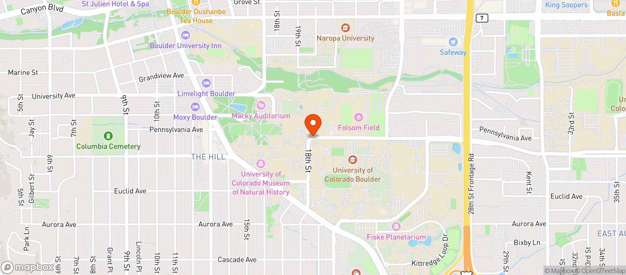 Map showing Levy Folsom Field #Buff