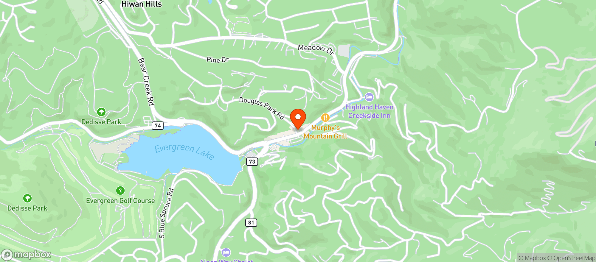 Map showing The Little Bear