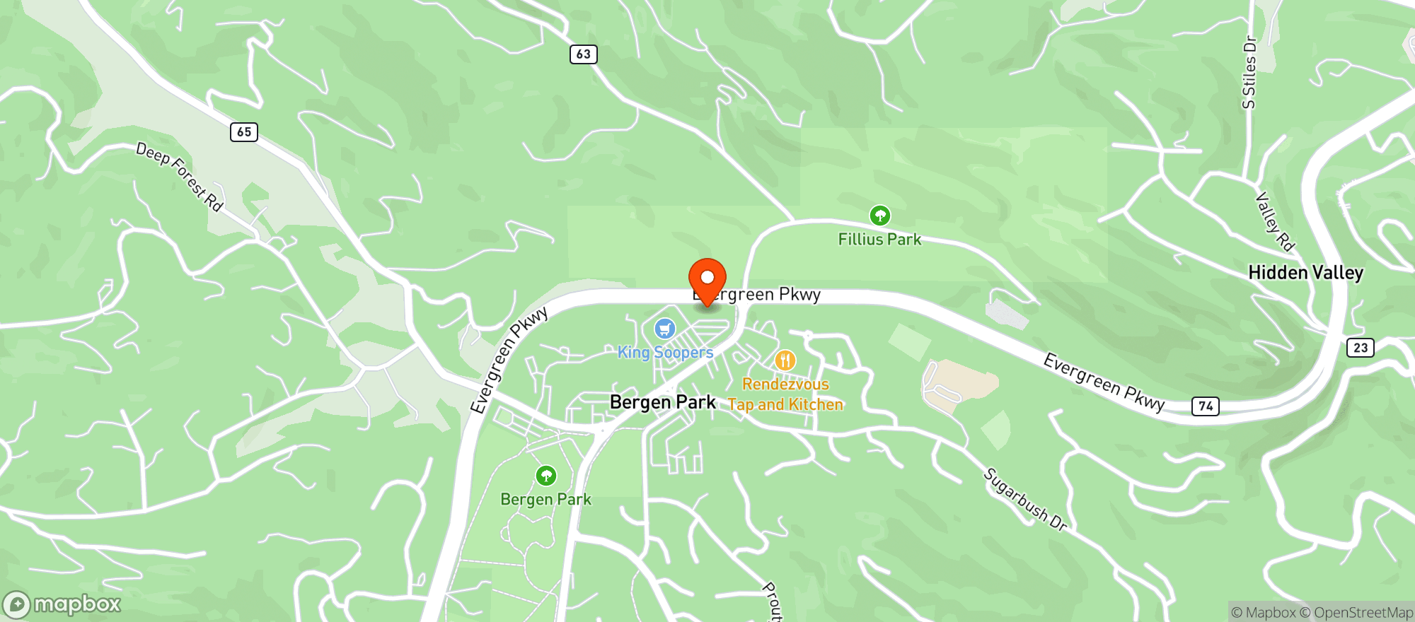 Map showing Coconuts Wine and Spirits